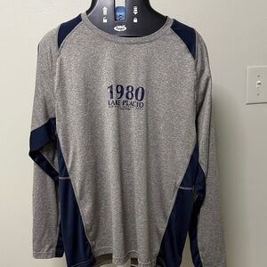 1980 Lake Placid Navy Long Sleeve Tee
